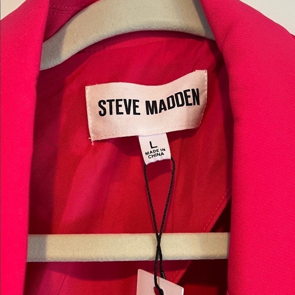 Steve Madden Reagan dress, blazer dress, mini dress, pink. Large - Picture 4 of 7